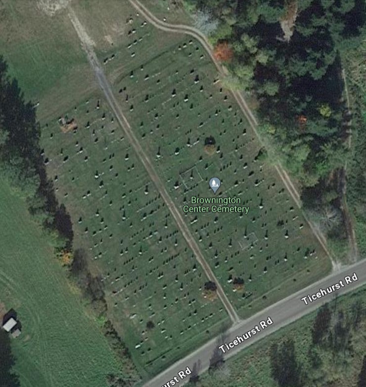 Brownington Center Cemetery Map