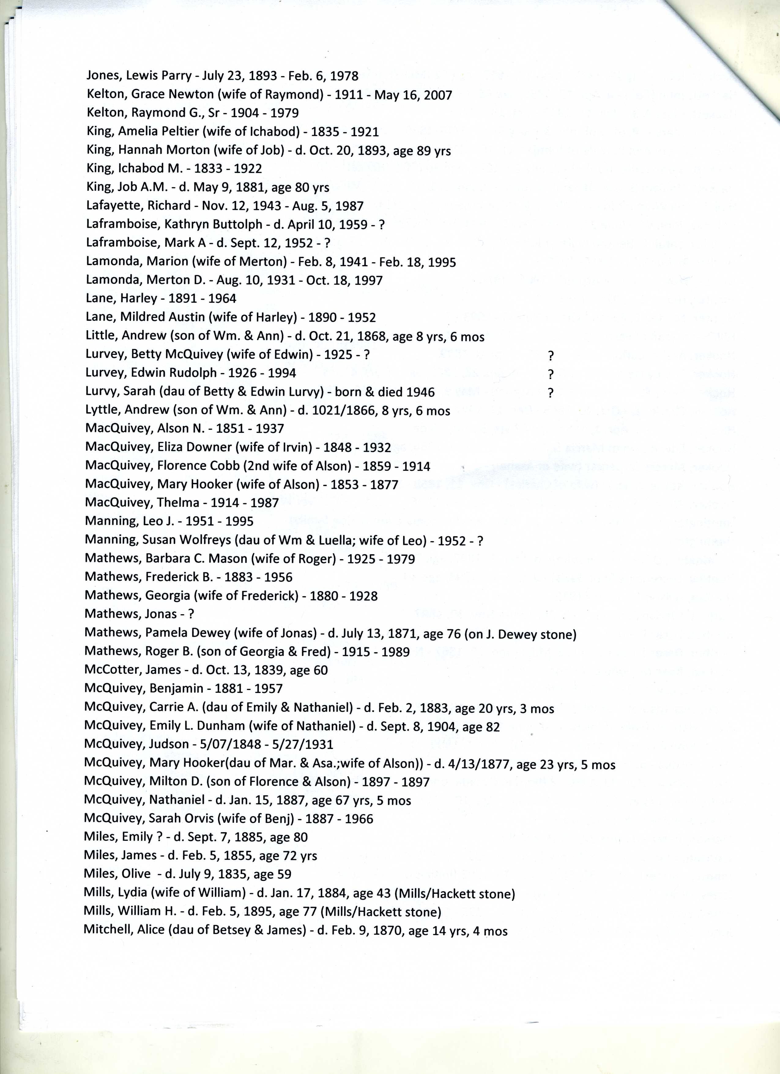 Foote Cemetery -Page 8 