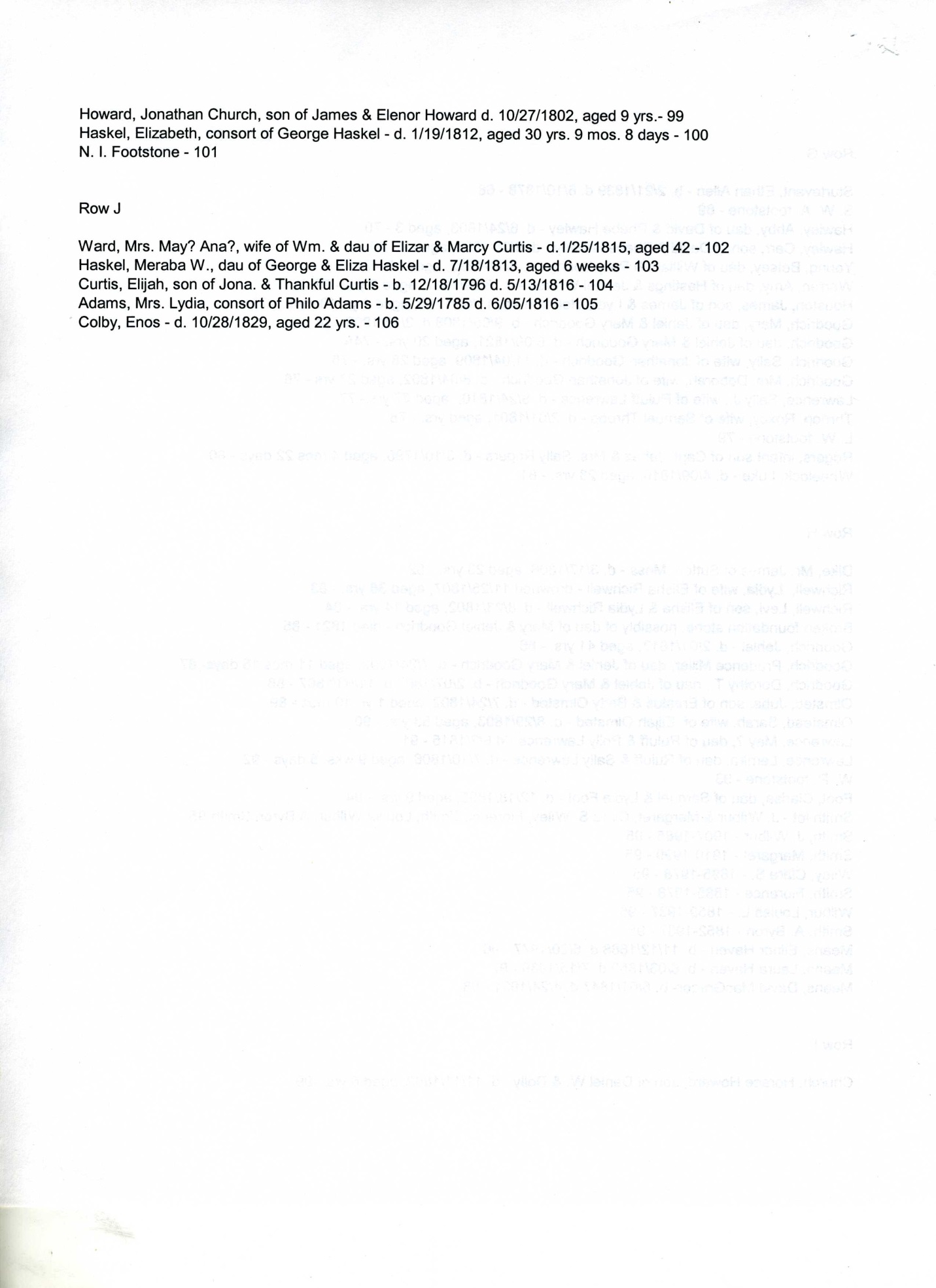 Washington Street Cemetery -Page 13 