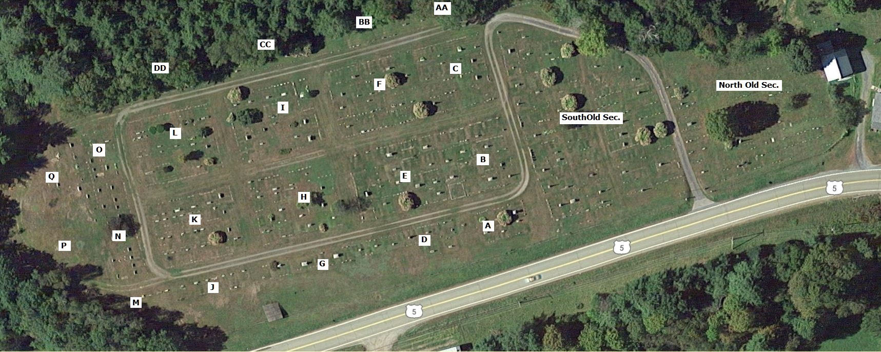 Passumpsic Cemetery Map