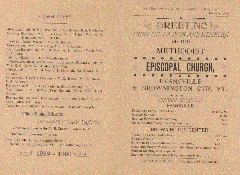 Please wait while the Methodist - Episcopal Church Greeting Pamphlet Loads 