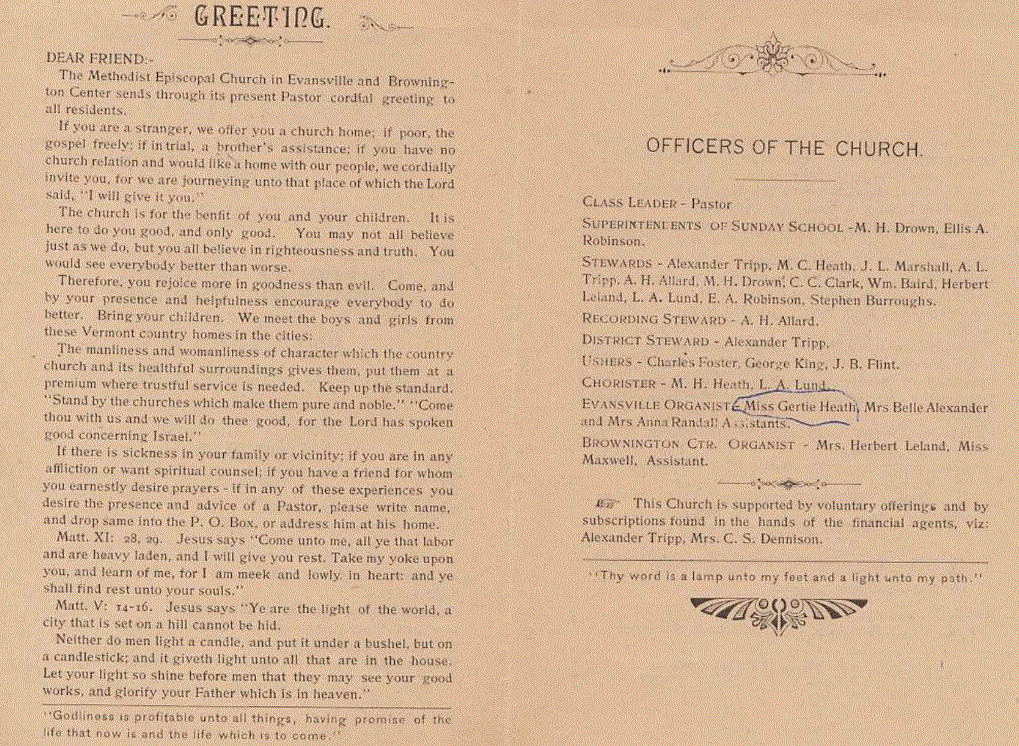 Please wait while the Methodist - Episcopal Church Greeting Pamphlet Loads 